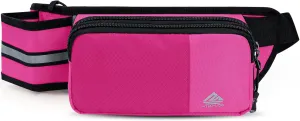 Fanny Pack for Women Men with Water Bottle Holder,Waist Bag for Hiking,Travel,Running,Dog Walking,Workout,Cycling (Pink)