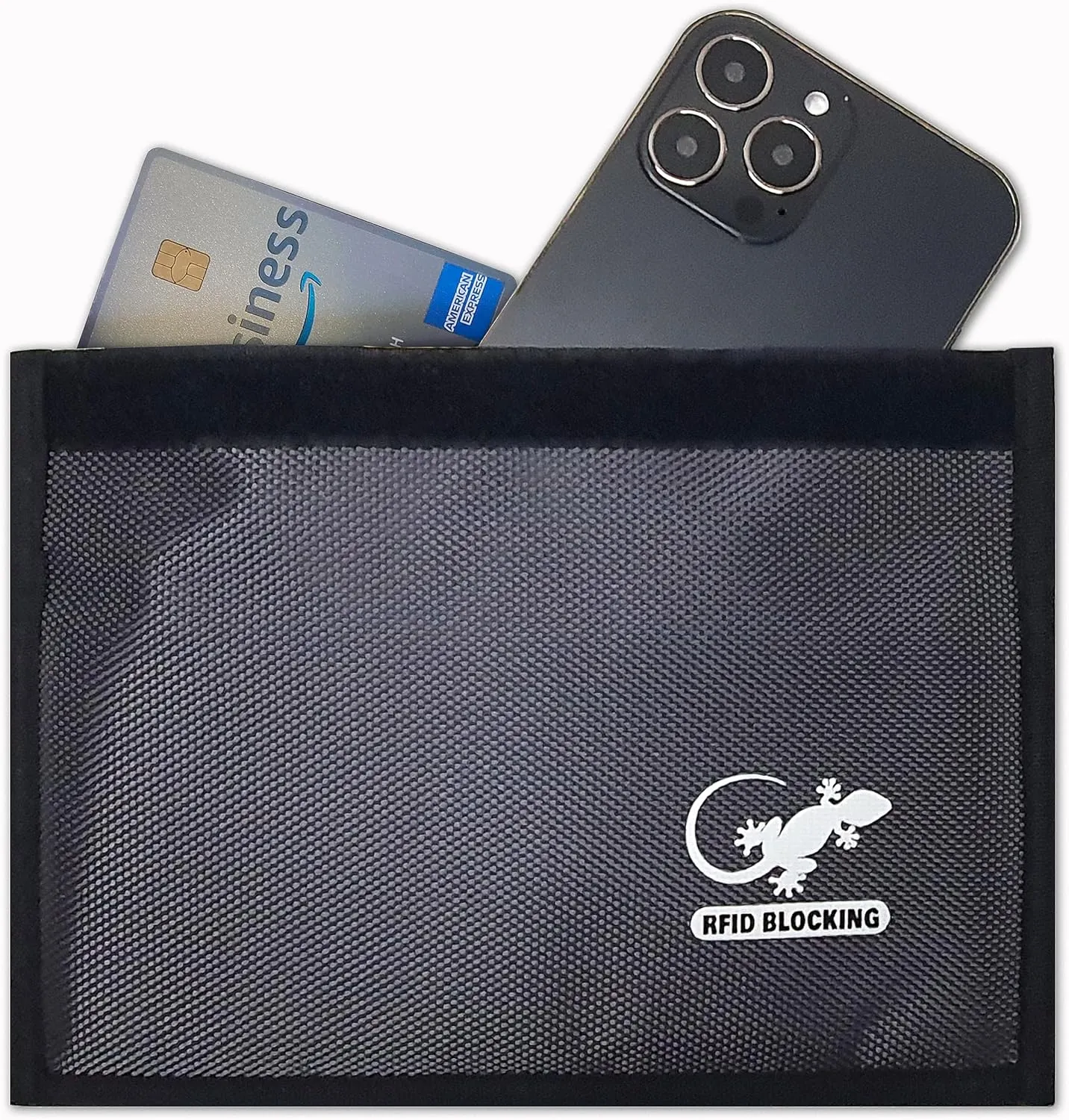 Faraday Bags for Phones - RFID Blocking Sleeves Privacy & GPS Blocker - All Signal Blocking Faraday Pouch Key Fob, Credit Card & Personal Data Go Silent in our Dark Pocket Security - GRAY Faraday Bag