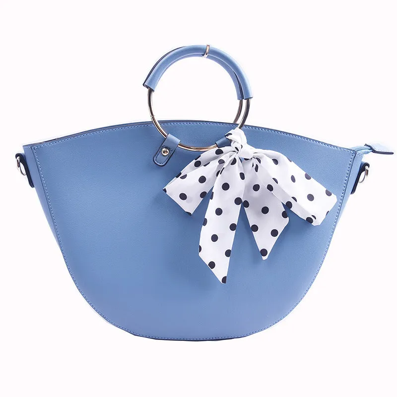 Fashion bow metal handbag messenger bagShoulder Bags