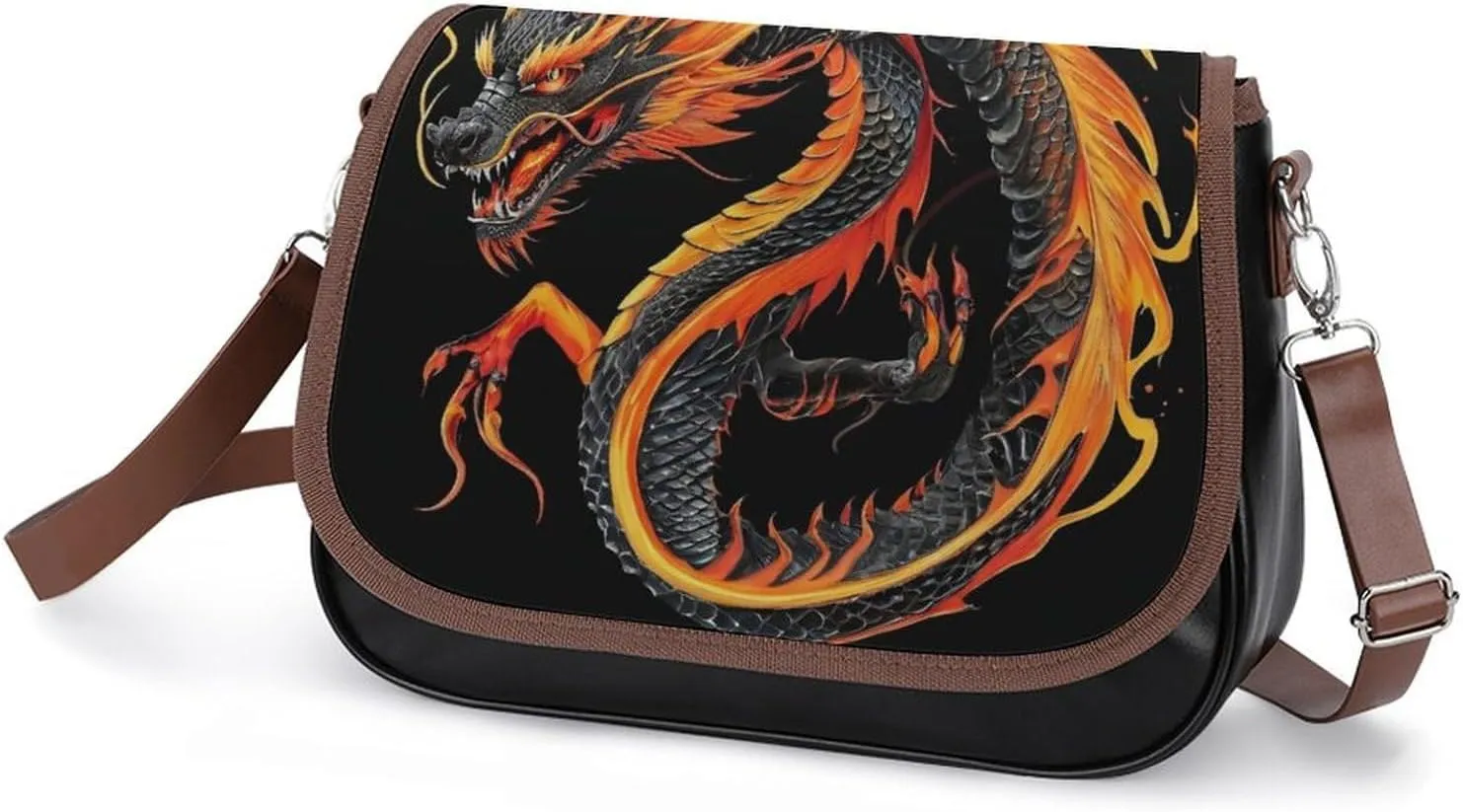 Fashion Crossbody Bags for Men Women Pu Leather Shoulder Bag Travel Purse Lightweight Messenger Bag