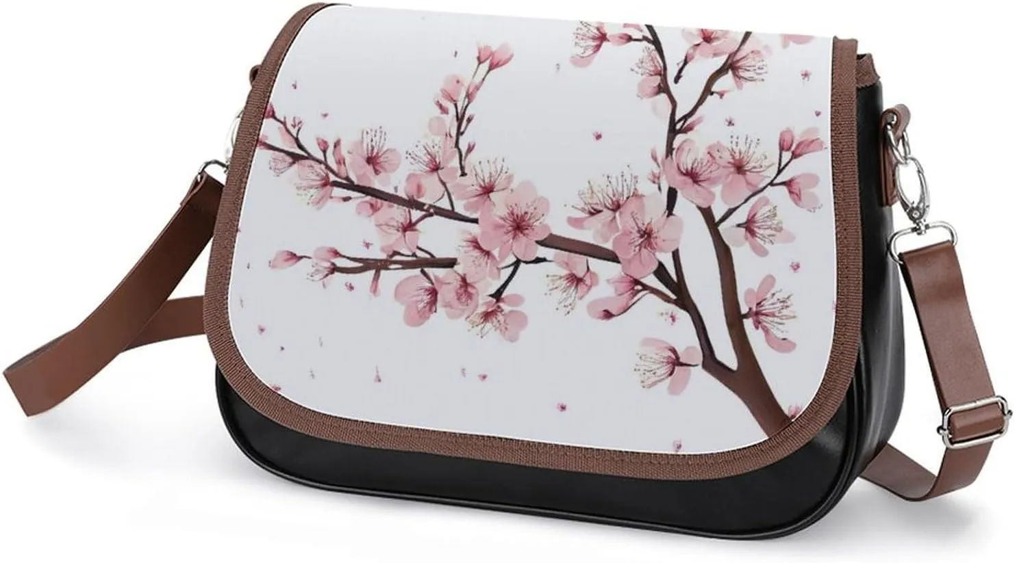 Fashion Crossbody Bags for Men Women Pu Leather Shoulder Bag Travel Purse Lightweight Messenger Bag