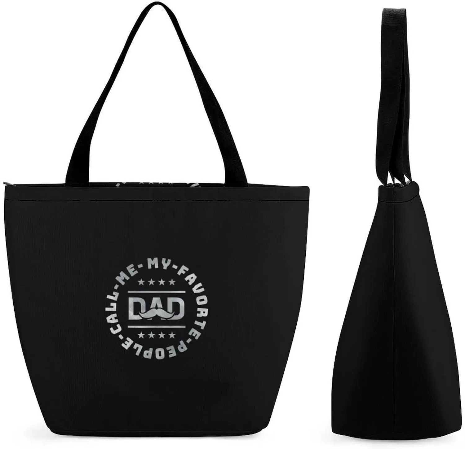 Favorte People Call Me Dad Women's Reusable Shopping Bags Foldable Tote Bag Lightweight Handbag for Work Travel