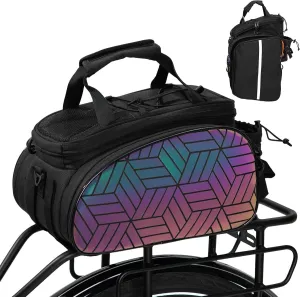 Favoto Bike Bags for Bicycle Rear rack - 20L Large Capacity (Expanded to 45L) Waterproof Bike Ebike Trunk Pannier Saddle Seat Bag with Reflector and Rain Cover