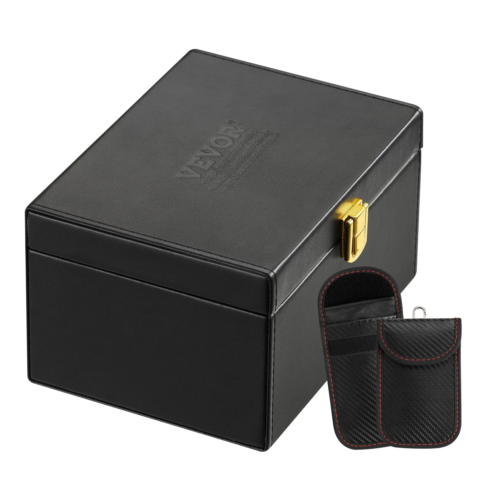 (FINAL PRICES ARE LOWER ON OUR SITE!) VEVOR Faraday Box Signal Blocking Holder for 5~8 Car Keys with 2 Key Bags Black?Car Key Signal Blocking Box Box for Car Security