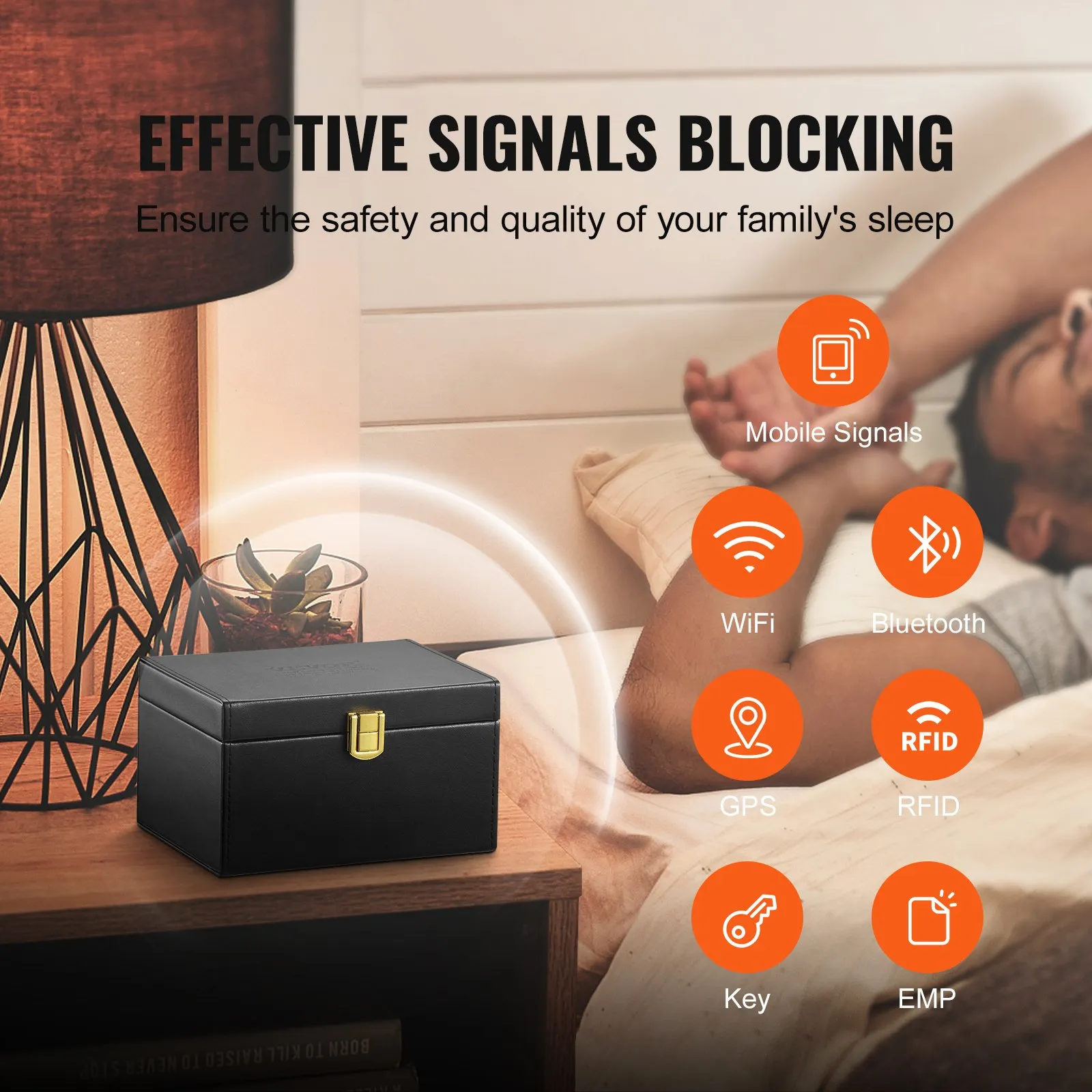 (FINAL PRICES ARE LOWER ON OUR SITE!) VEVOR Faraday Box Signal Blocking Holder for 5~8 Car Keys with 2 Key Bags Black?Car Key Signal Blocking Box Box for Car Security