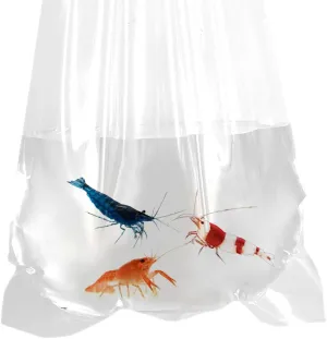 Fishery Bags 4 Inches Leak Proof Rounded Bottom Clear Plastic Fish Bags for Shrimps and Betta Fish Transport. (4" x 10" / 100 Pack / 3 Mil)