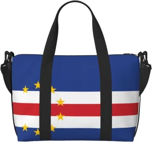 Flag of Cape Verde Hand-held messenger travel bag, suitable for work, travel, fitness, tourism, women's casual handbag with zipper,