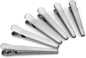 Flammi Set of 6/12 Bag Clips Stainless Steel Air Tight Sealing Clips (Set of 12)