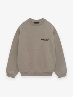 FLEECE CREWNECK - HEATHER GRAY
