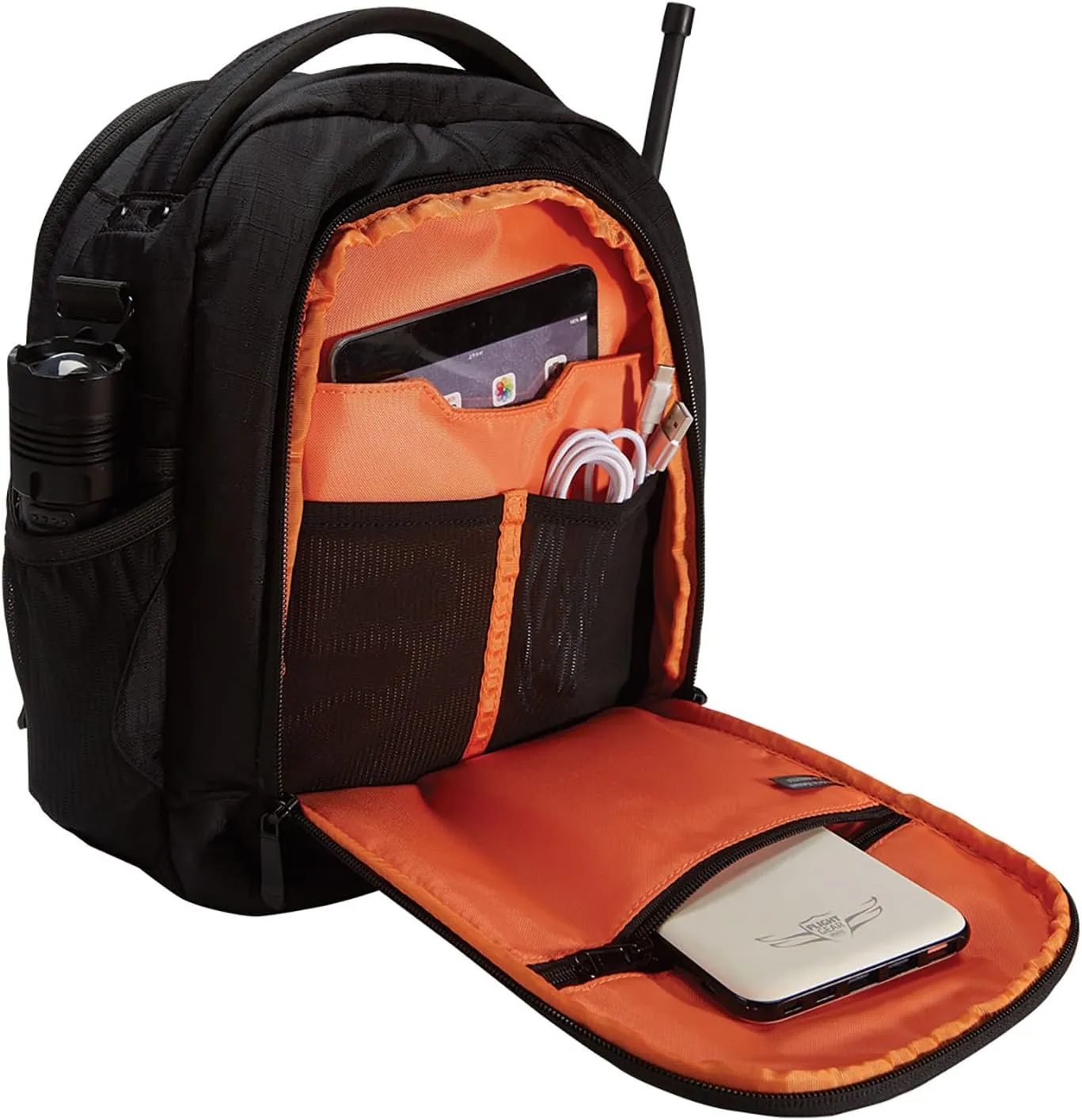 Flight Outfitters Lift Pro 2.0 Flight Bag, Durable Reinforced Sides Aviation Headset Pilot Bags | Multiple Pockets & Shoulder Strap, Black