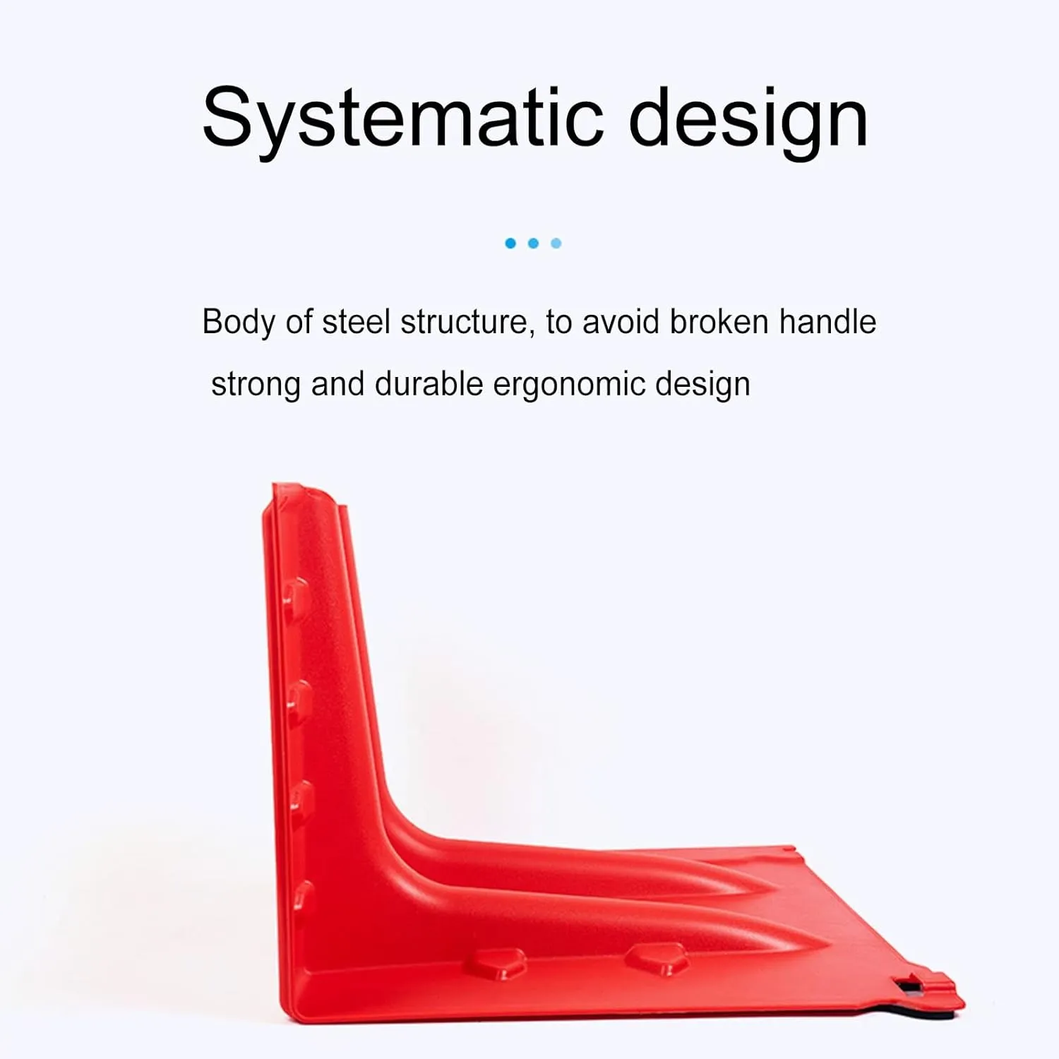 Flood Protection Barrier,ABS L-Type Flood Protection Board Reusable Blocking Water Board for Diversion with 5 Flood Bags(Red 5pcs)