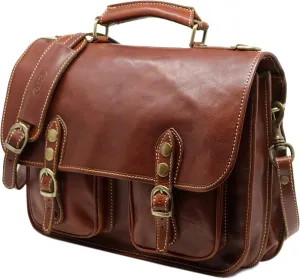 Floto Poste Leather Messenger Bag – Italian Handmade Briefcase for Men & Women