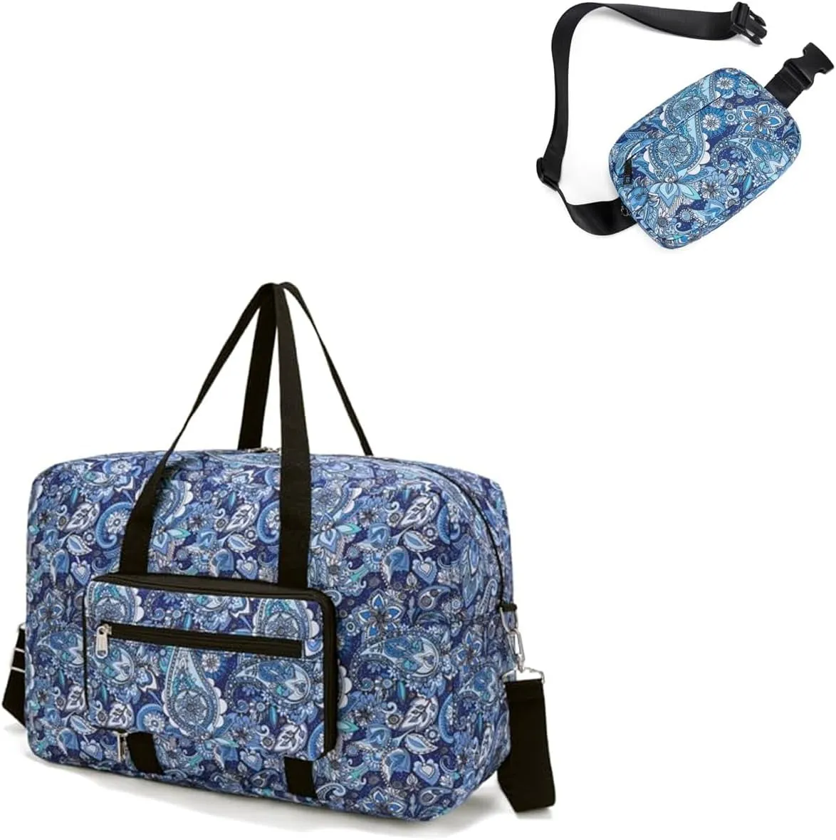 Foldable Travel Duffel Bag&Belt Bag Waist Fanny pack
