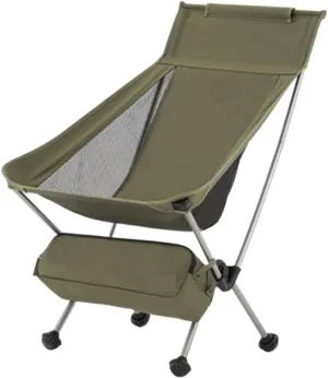Folding Chairs Ultralight Backpack Camping Chair Travel Hiking Foldable Portable Outdoor Beach Backpack Seat, Breathable Double-Sided Mesh Portable Camping Chair(Color:Green,Size:44*38*86cm)