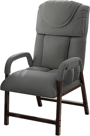 Folding Outdoor Deck Chairs Adjustable Patio Recliner for Home Lazy Person Reclining Chair(Orange)