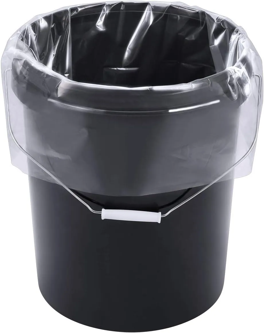 Food Storage Bags, 5 Gallon Bucket Liner Bags, Food Grade Platisc Bag for Marinading and Brining, BPA Free, Extra Heavy Duty Leak Proof, Great for Food Storage, 4Mil, Pack of 24