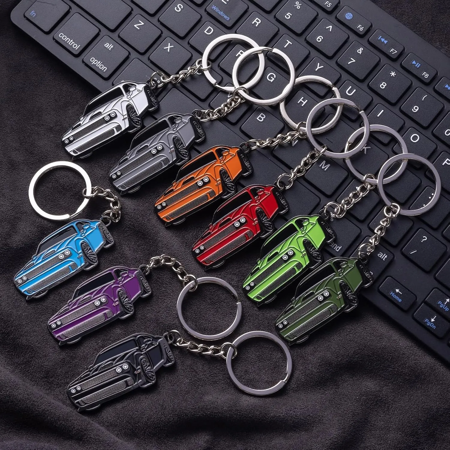 for Challenger Keychain Accessories SRT,Key Chain for Dodge Challenger Hellcat Accessories SRT SXT