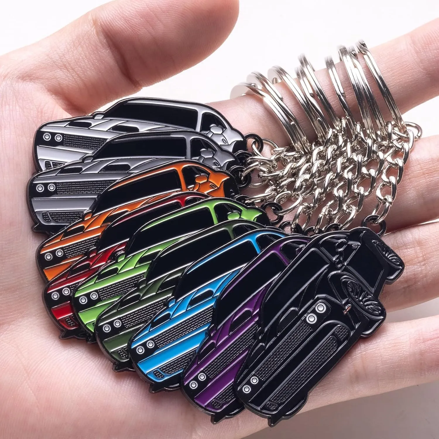 for Challenger Keychain Accessories SRT,Key Chain for Dodge Challenger Hellcat Accessories SRT SXT