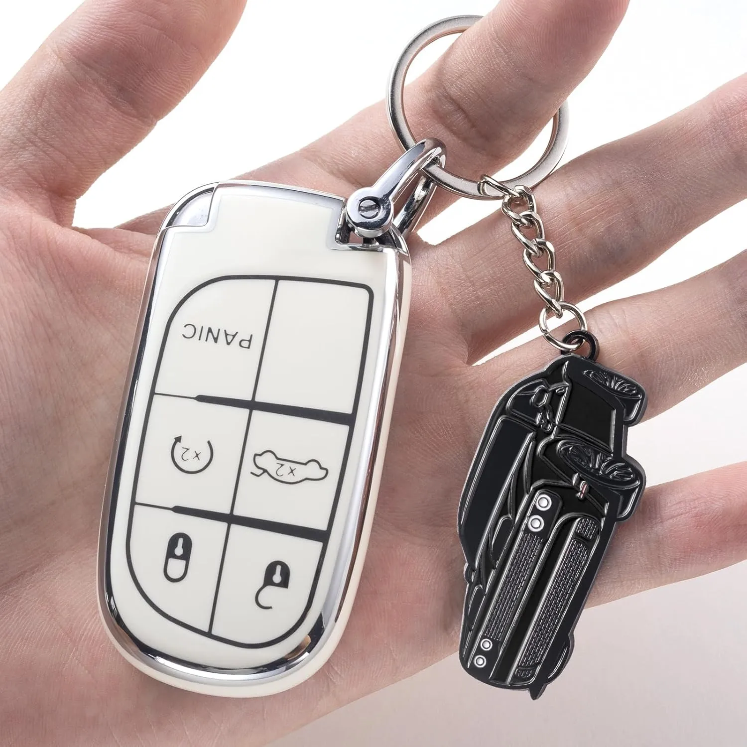 for Challenger Keychain Accessories SRT,Key Chain for Dodge Challenger Hellcat Accessories SRT SXT