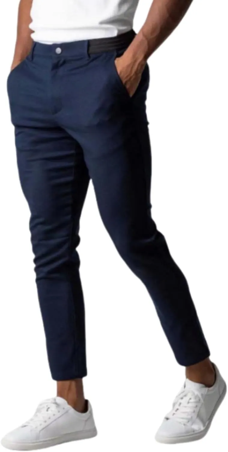 Foueo Active Chinos, Active Chinos Pants for Men Mens Chinos Slim Fit Stretch Skinny Tapered Dress Pants with Pockets