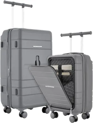French Connection 2 Piece Trunk Luggage Set, Quiet Shade