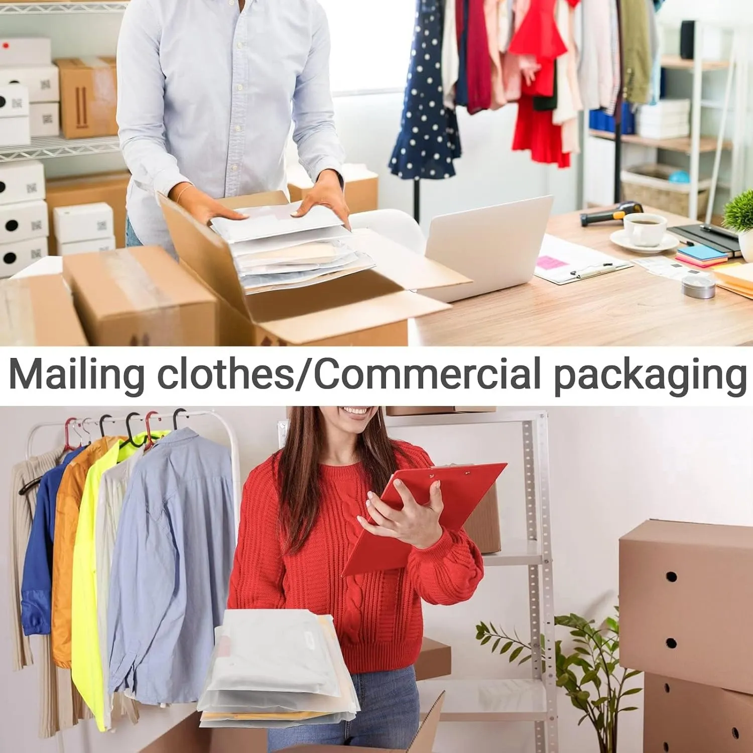 Frosted Zipper Poly Bags, 100Pcs 7.87x5.51 inch Reclosable Plastic Bags Ziplock, with Slider Closure for Packaging Mailing Selling Shipping Socks Underpants Ties, 3 Mil with Air Holes
