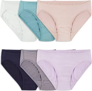 Fruit of the Loom Women's Breathable Underwear, Moisture Wicking Keeps You Cool & Comfortable, Available in Plus Size