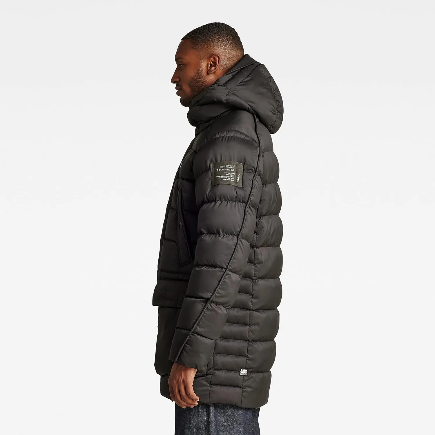 G-STAR RAW Men's G-Whistler Padded Hooded Jacket