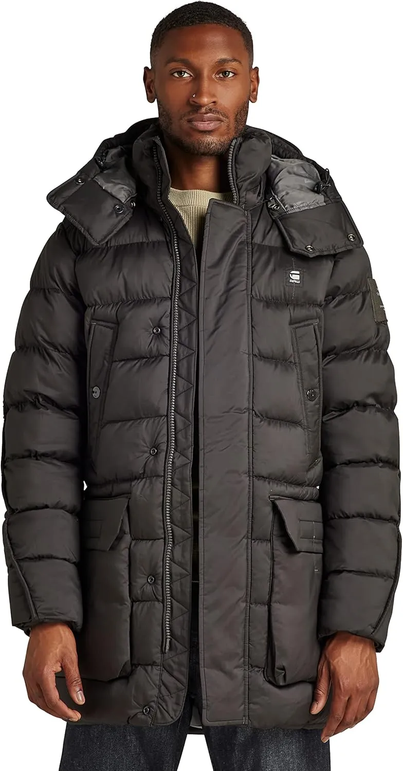 G-STAR RAW Men's G-Whistler Padded Hooded Jacket