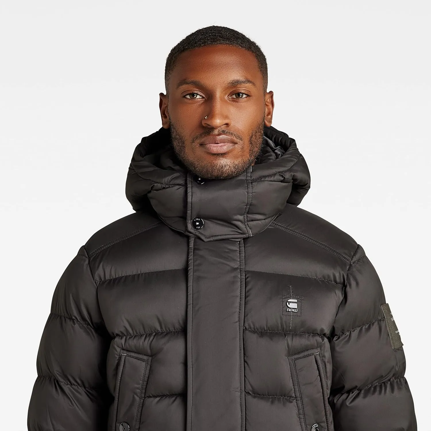 G-STAR RAW Men's G-Whistler Padded Hooded Jacket