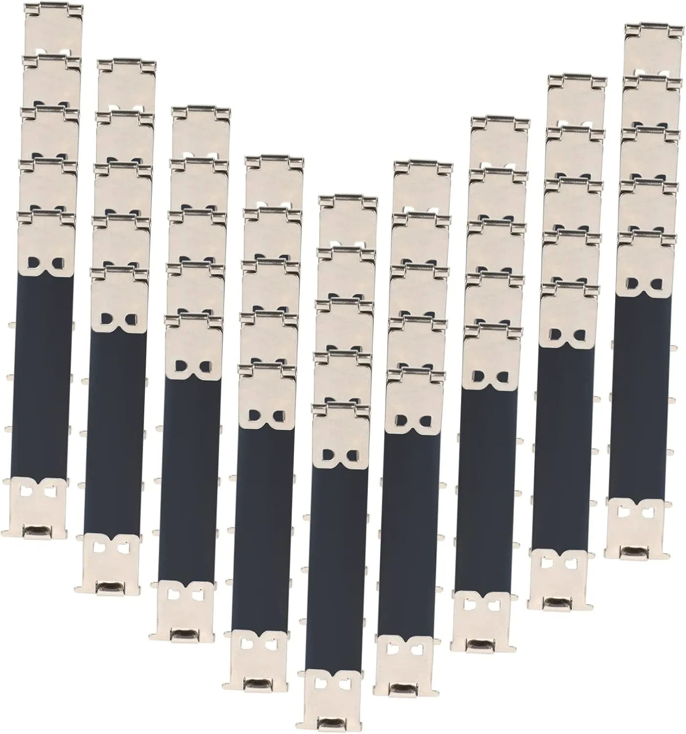 Gadpiparty 20Pcs Metal Internal Flex Frame Handbag Hinges Clips for Purse Making Durable Spring Clips for Coin Purse Craft Sewing Handbag Accessories