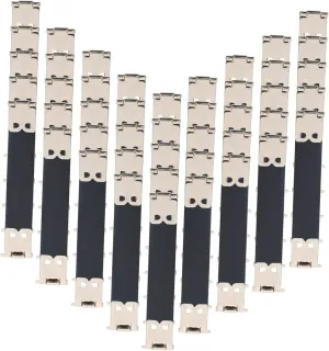 Gadpiparty 20Pcs Metal Internal Flex Frame Handbag Hinges Clips for Purse Making Durable Spring Clips for Coin Purse Craft Sewing Handbag Accessories