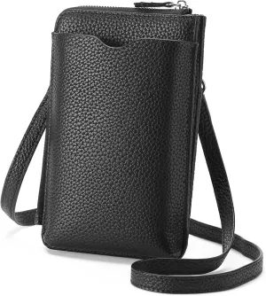 GAEKEAO Small Crossbody Bags for Women Leather Cell Phone Purse Bag Wallet with RFID Blocking Credit Card Slots