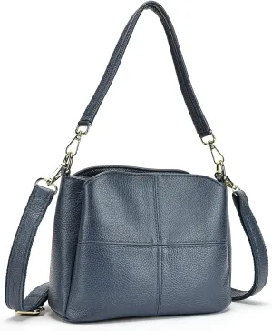 Genuine Leather Women Shoulder Bag Small Crossbody Bags Purse Mini Casual Hobo Lady Handbags and Purses Messenger Satchel