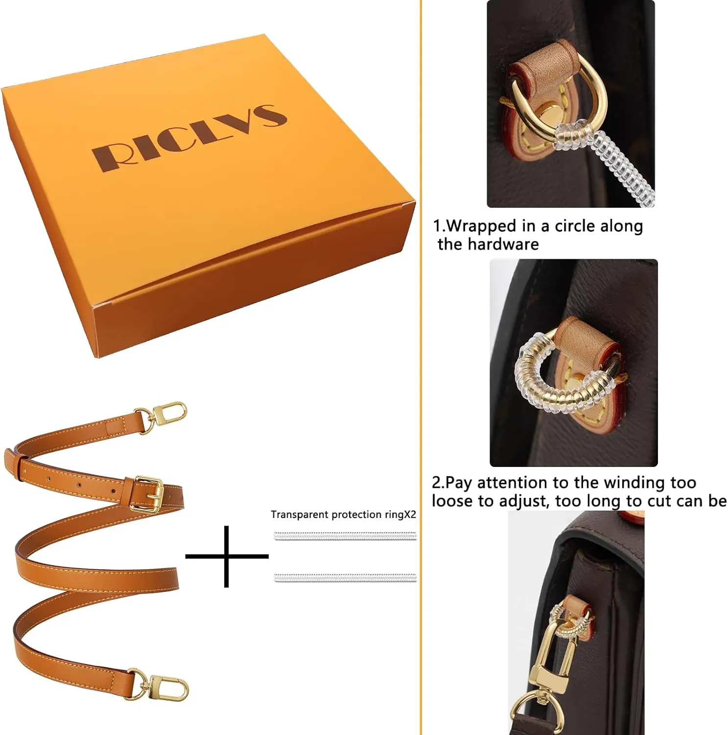 Genuine Vachetta Leather Crossbody Strap Genuine Leather Adjustable Replacement Strap for Shoulder Bag Handbag Purse