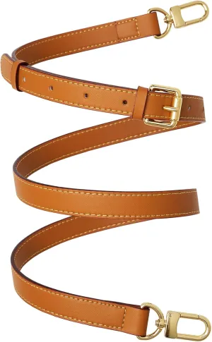 Genuine Vachetta Leather Crossbody Strap Genuine Leather Adjustable Replacement Strap for Shoulder Bag Handbag Purse