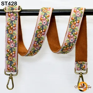 Gift for Dad Embroidered Messenger Bags Strap Crossbody Strap for Purses Boho  Embroidery Replacement Strap Boho Guitar Strap Handbag Strap
