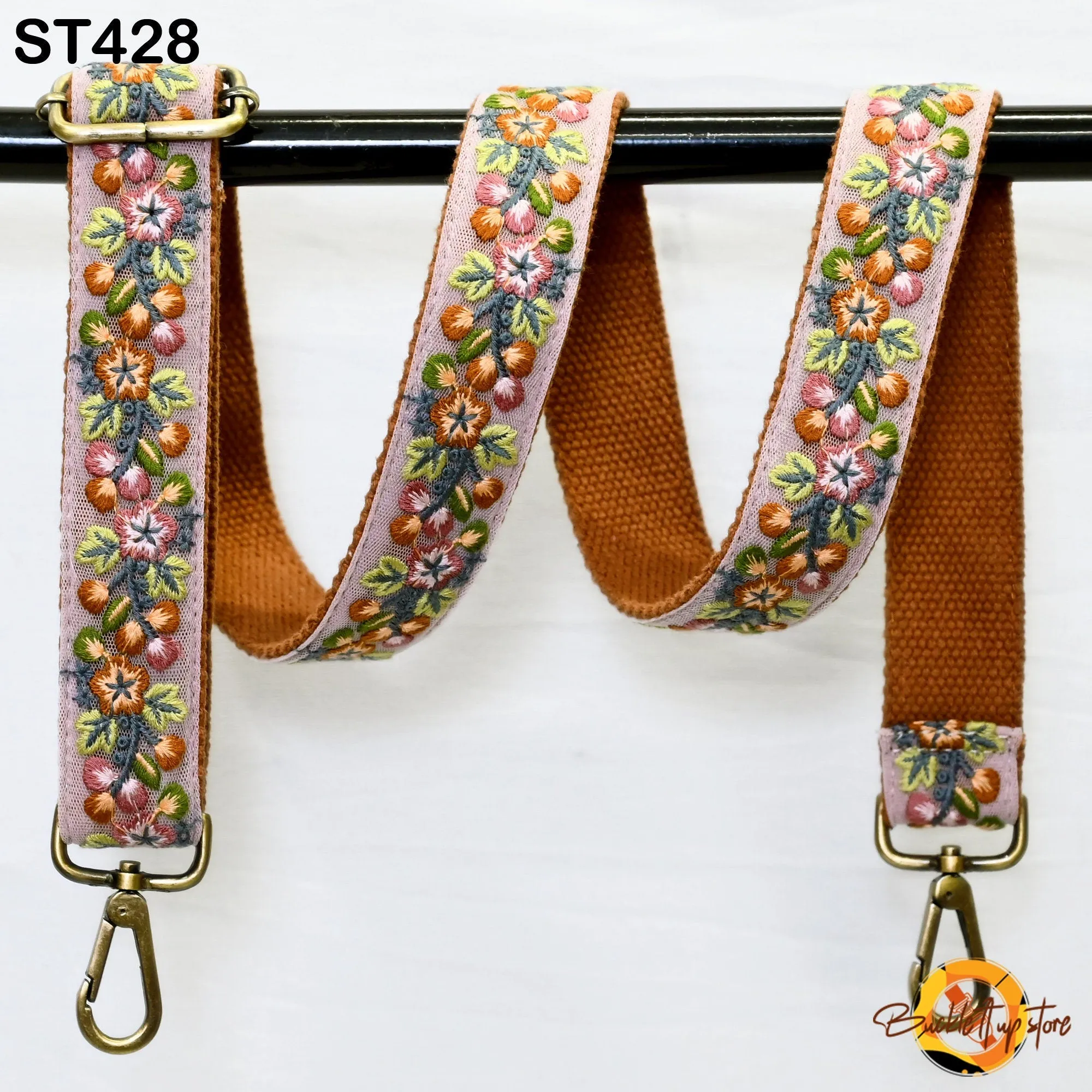 Gift for Dad Embroidered Messenger Bags Strap Crossbody Strap for Purses Boho  Embroidery Replacement Strap Boho Guitar Strap Handbag Strap