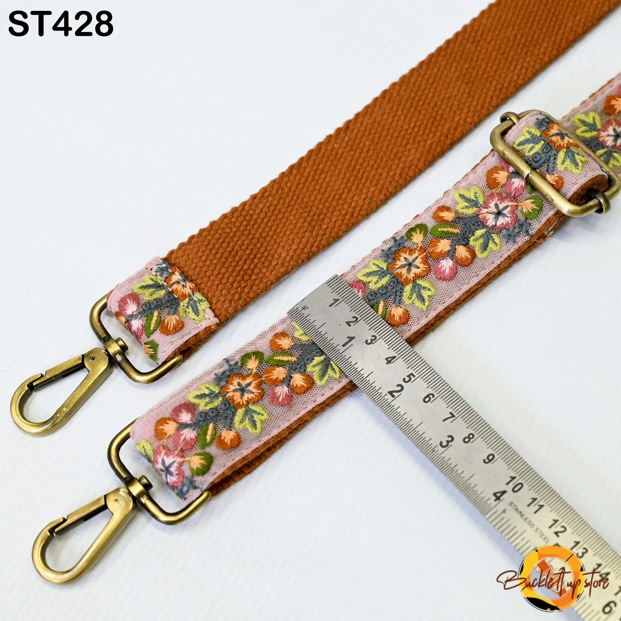 Gift for Dad Embroidered Messenger Bags Strap Crossbody Strap for Purses Boho  Embroidery Replacement Strap Boho Guitar Strap Handbag Strap