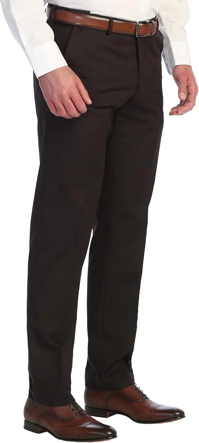 Gioberti Men's Hidden Expandable Waist Dress Pants
