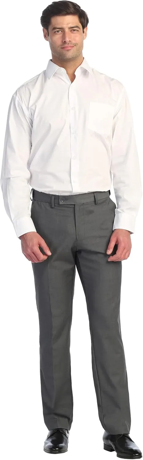 Gioberti Men's Hidden Expandable Waist Dress Pants