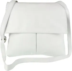 Girly HandBags Double Pocket Italian Genuine Leather Messenger Bag Crossbody Shoulder Bag