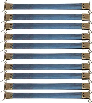 GLOGLOW 10Pcs Metal Internal Flex Frames, 6.5in Hinged Spring Clip Bag Flex Frame Retro Internal Purse Frames for DIY Craft Purse Wallet Handbag Bag Making