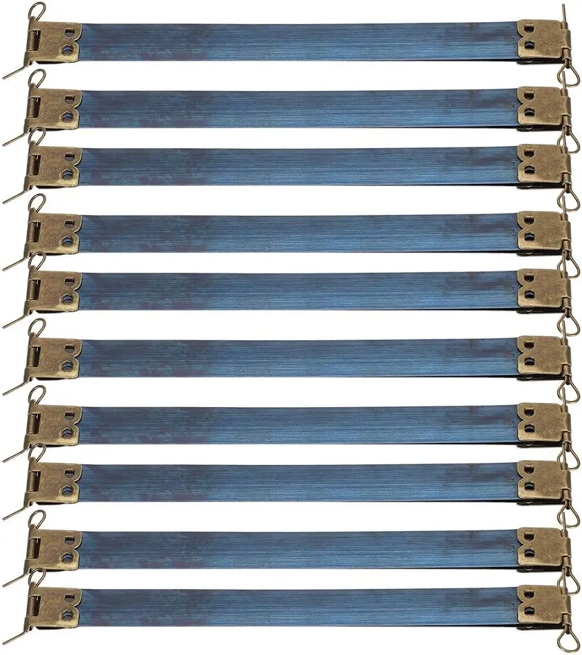 GLOGLOW 10Pcs Metal Internal Flex Frames, 6.5in Hinged Spring Clip Bag Flex Frame Retro Internal Purse Frames for DIY Craft Purse Wallet Handbag Bag Making