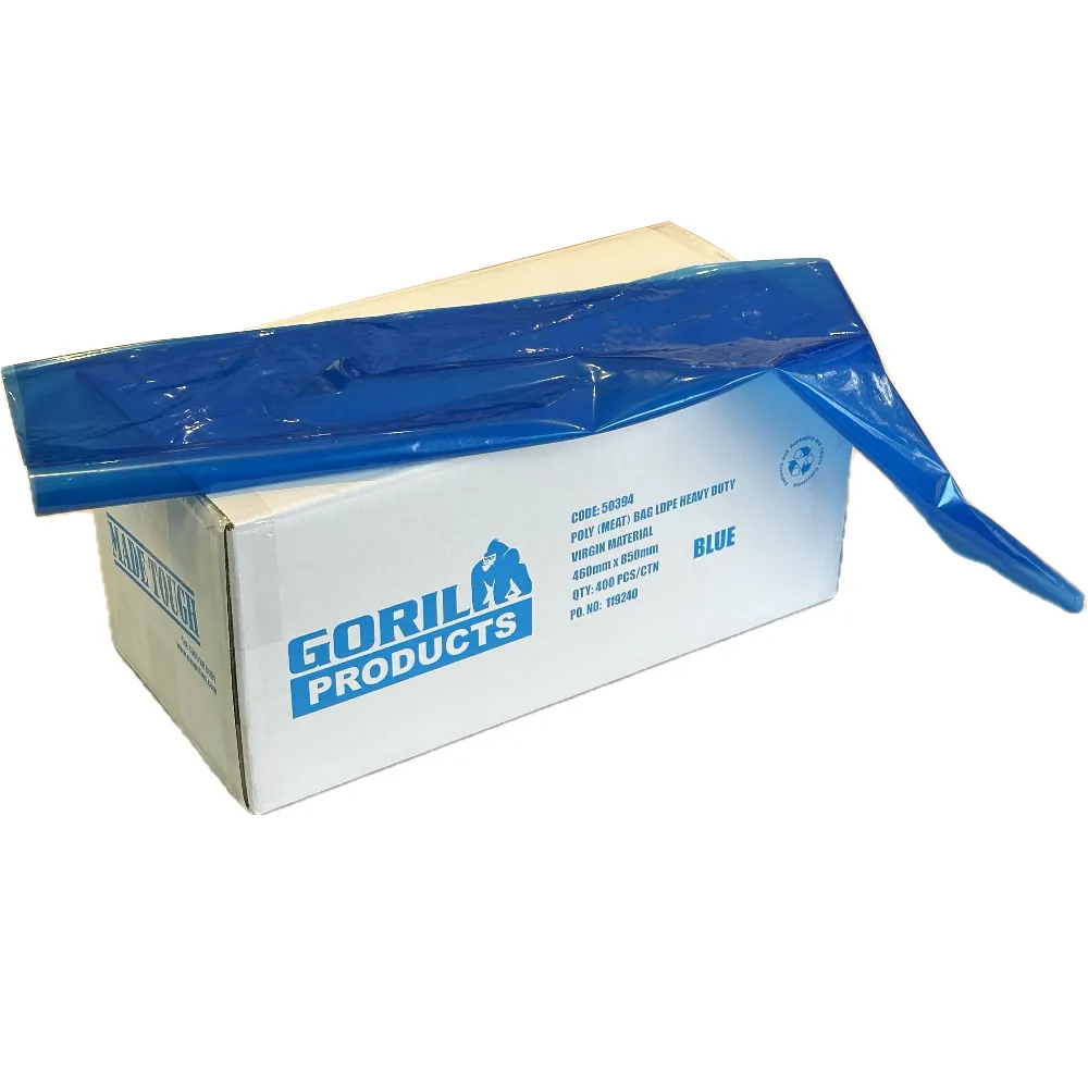 GORILLA Blue Virgin LL   LDPE Poly Bag 460mm x 850mm 60µm (Carton 400 Bags)