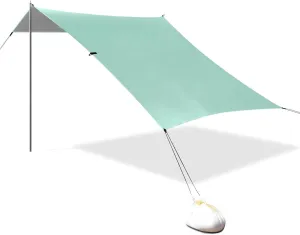 Green Designed UPF50  Beach Cabana Easy Setup Portable Sunshade with Sandbags & Sand Shovel for Camping, Picnics, Backyard paraguas para Playa