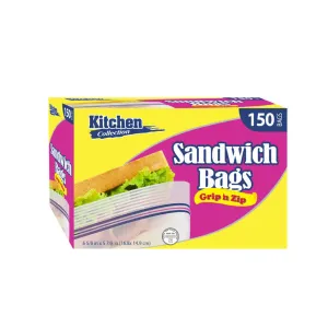 Grip & Zip Sandwich Bags (150 count)