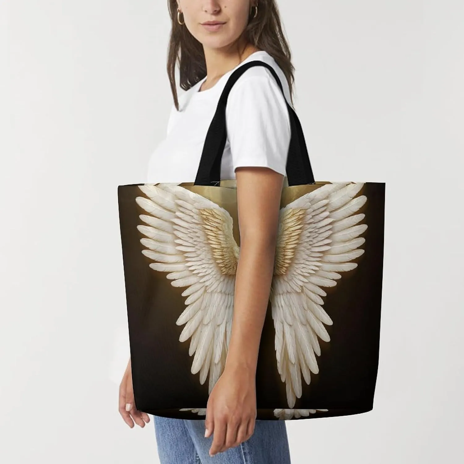 Grocery Bag Reusable Tote Bag Bright Sunshine Summer Beach Shopping Bag Foldable Handbag Shoulder Bag for Travel