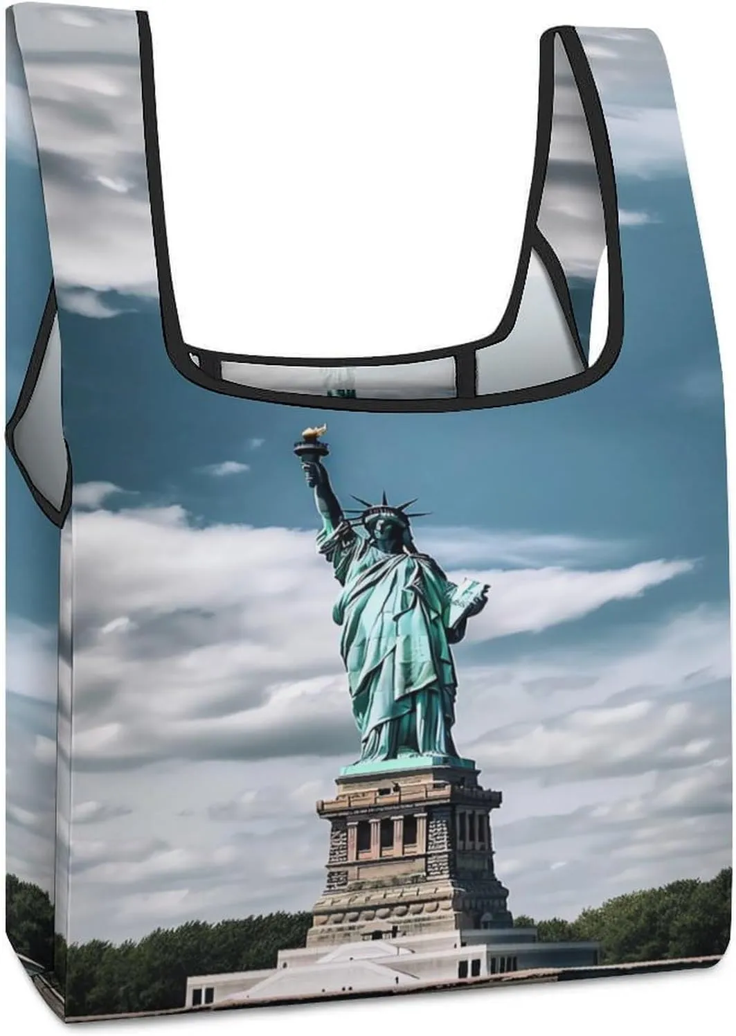 Grocery Bag Reusable Tote Bag Foldable Wild Elk Shopping Bag Handbag Washable Shoulder Bag for Travel
