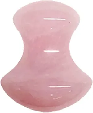 Gua sha Scraper Board Rose Quartz Face Thin Massager Natural Stone Guasha Board Jade Roller Pink Crystal Facial Scraper Jade Facial Roller Set Massage Tool Set (Color : Guasha B)